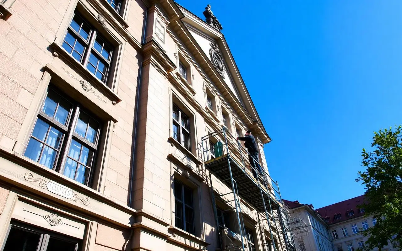 Fassadenreinigung in München: Denkmalschutz, Genehmigungen und Methoden